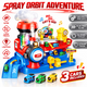 Set Jucarie Interactiva Atelier Auto Pentru Masinute KidProtect Train Pit Stop, Rosu