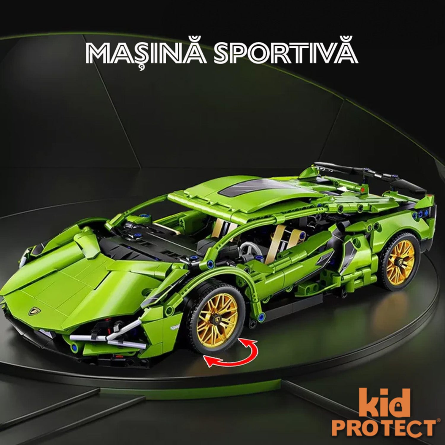 Set de Constructie cu Piese Tip Lego Kidprotect Lamborghini Huracan