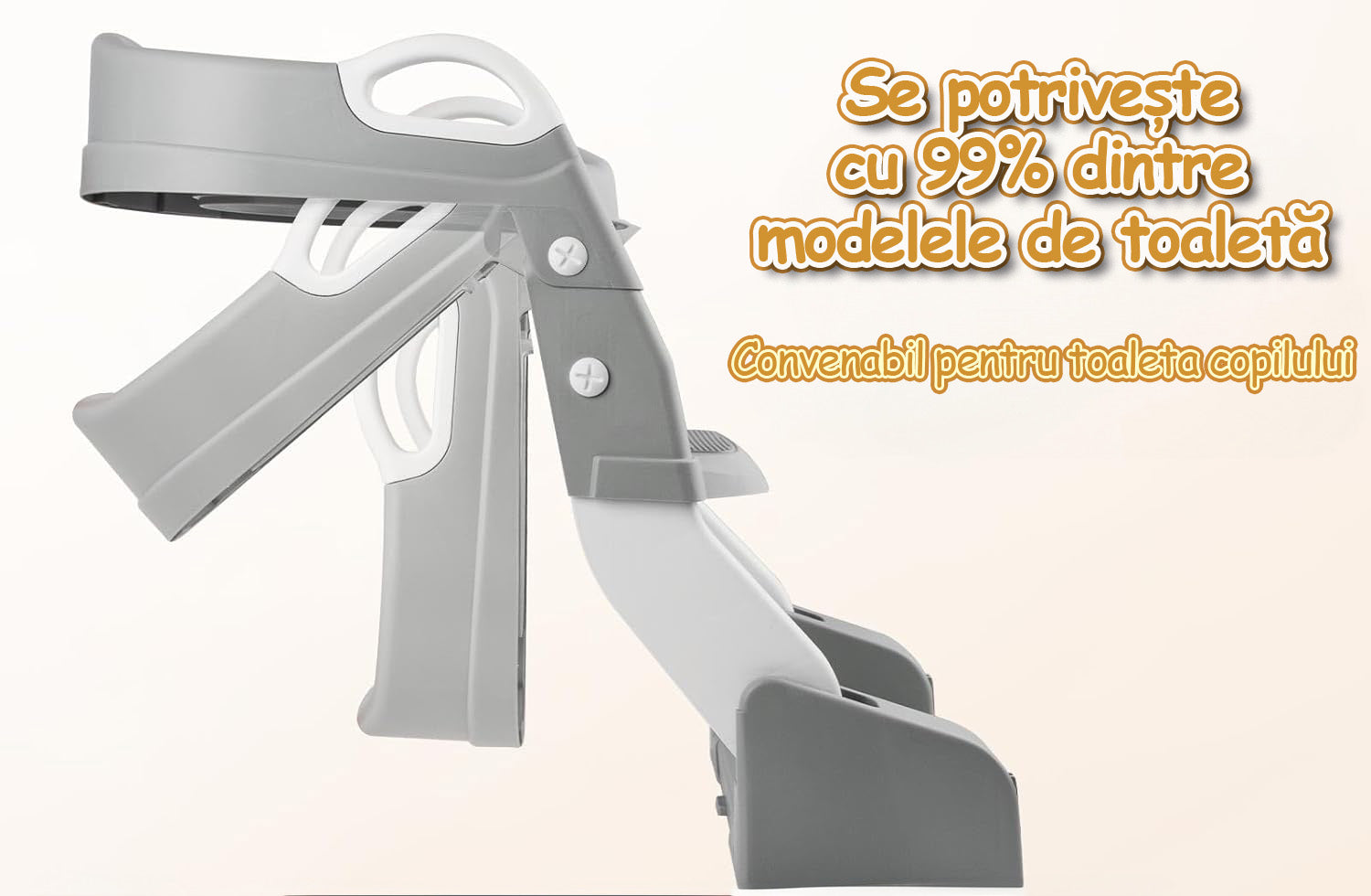 Reductor WC Copii si Olita 2 in 1 Cu Trepte KidProtect GrowStep Toilet