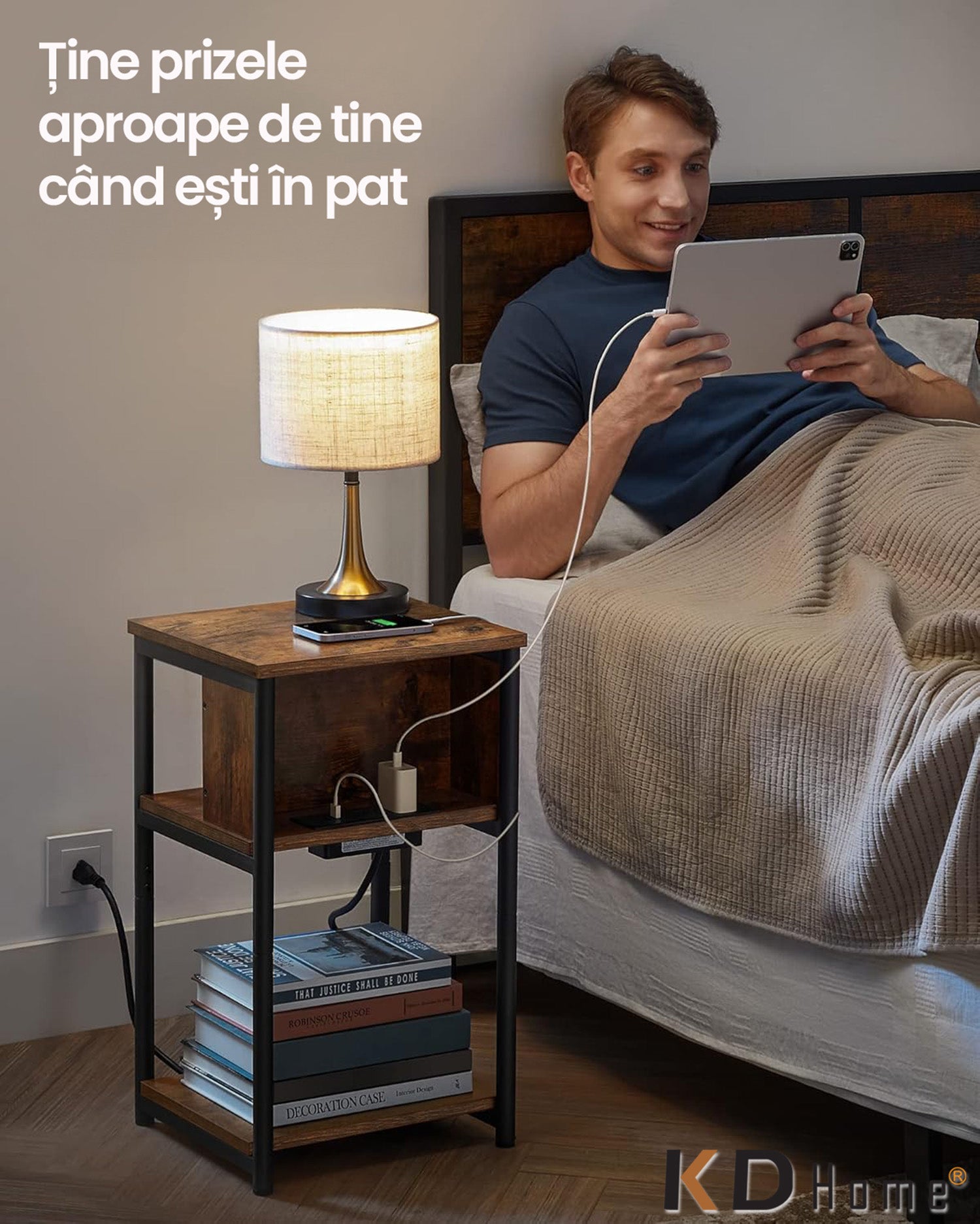 Noptiera cu Priza KD Home NeoDock