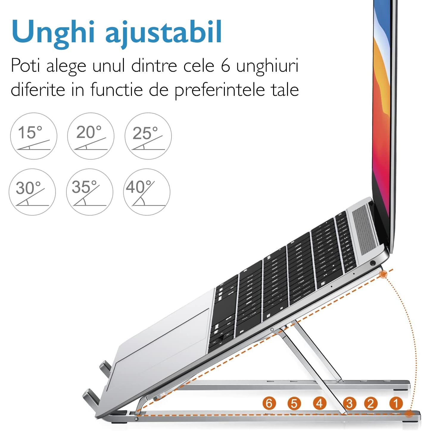 Stand Laptop si Tableta Premium Portabil TechONE Workie Go
