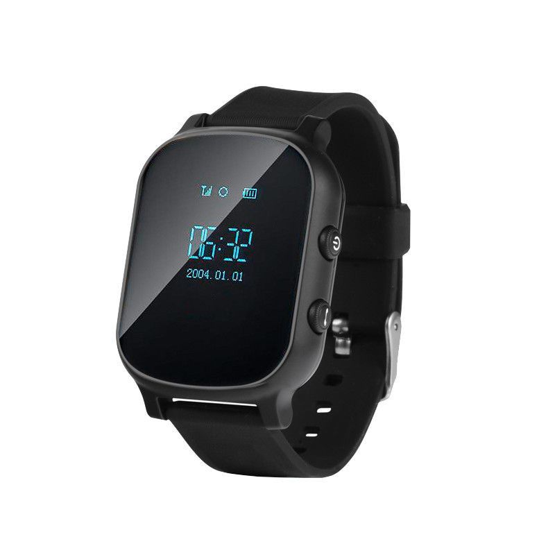 Ceas smartwatch copii sau adultii cu GPS Techon GW700, Negru