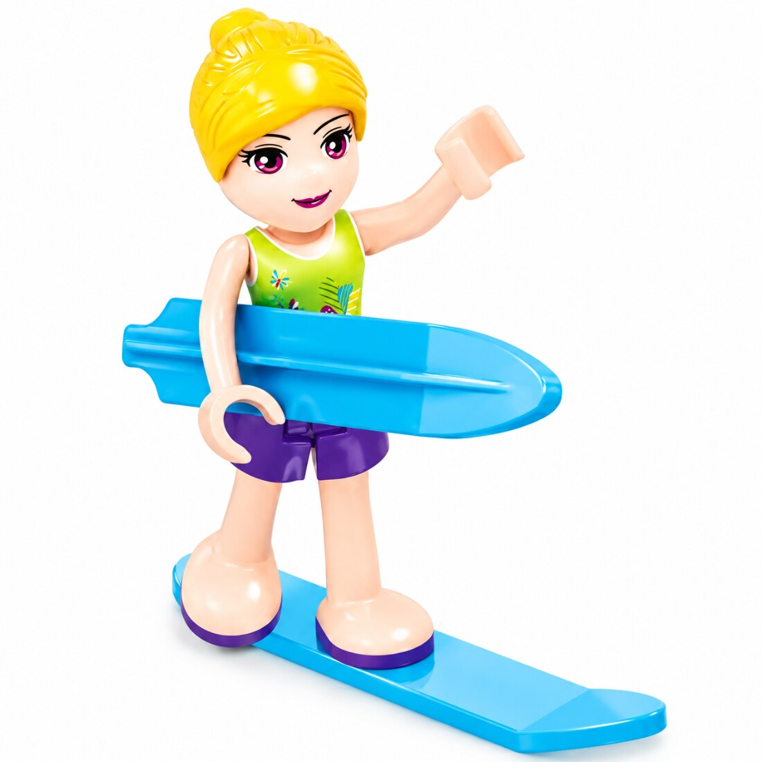 Set de Constructie cu Piese Tip Blocuri Constructie 228 Piese MiniBric Surf House, 4551
