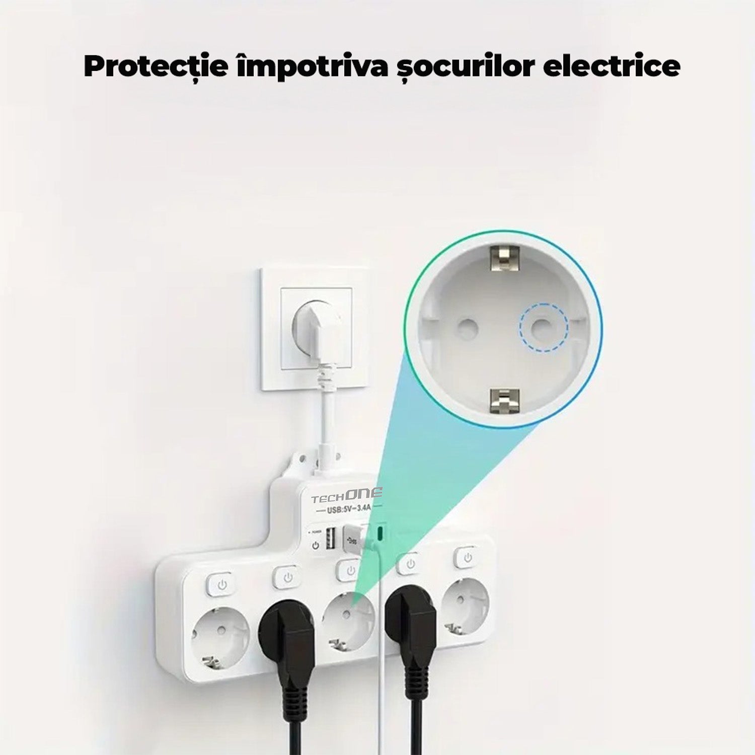 Prelungitor Scurt Techone PowerHub 9X