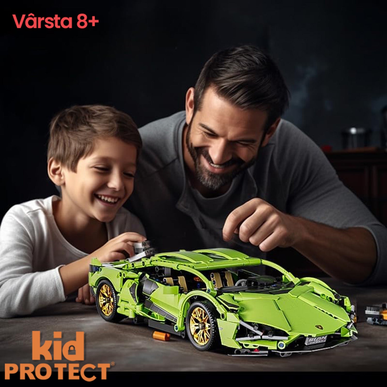 Set de Constructie cu Piese Tip Lego Kidprotect Lamborghini Huracan