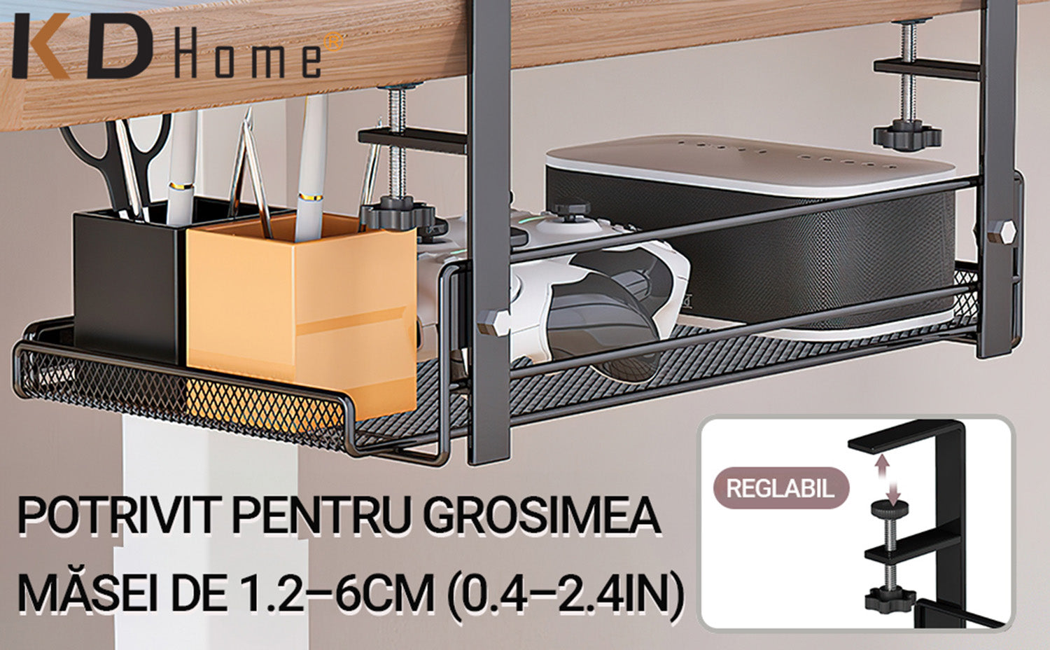 Organizator Birou Tip Suport KD Home DeskNest