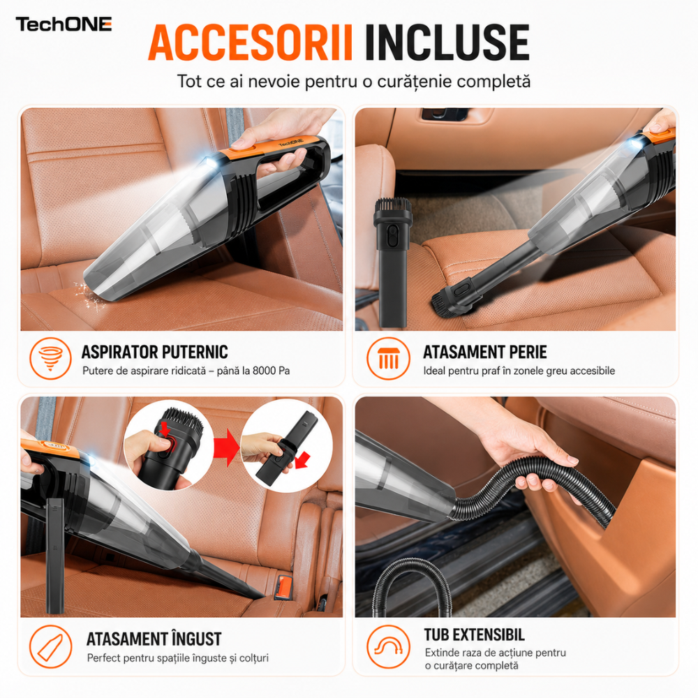 Aspirator Auto Portabil Techone Vaccu Pro