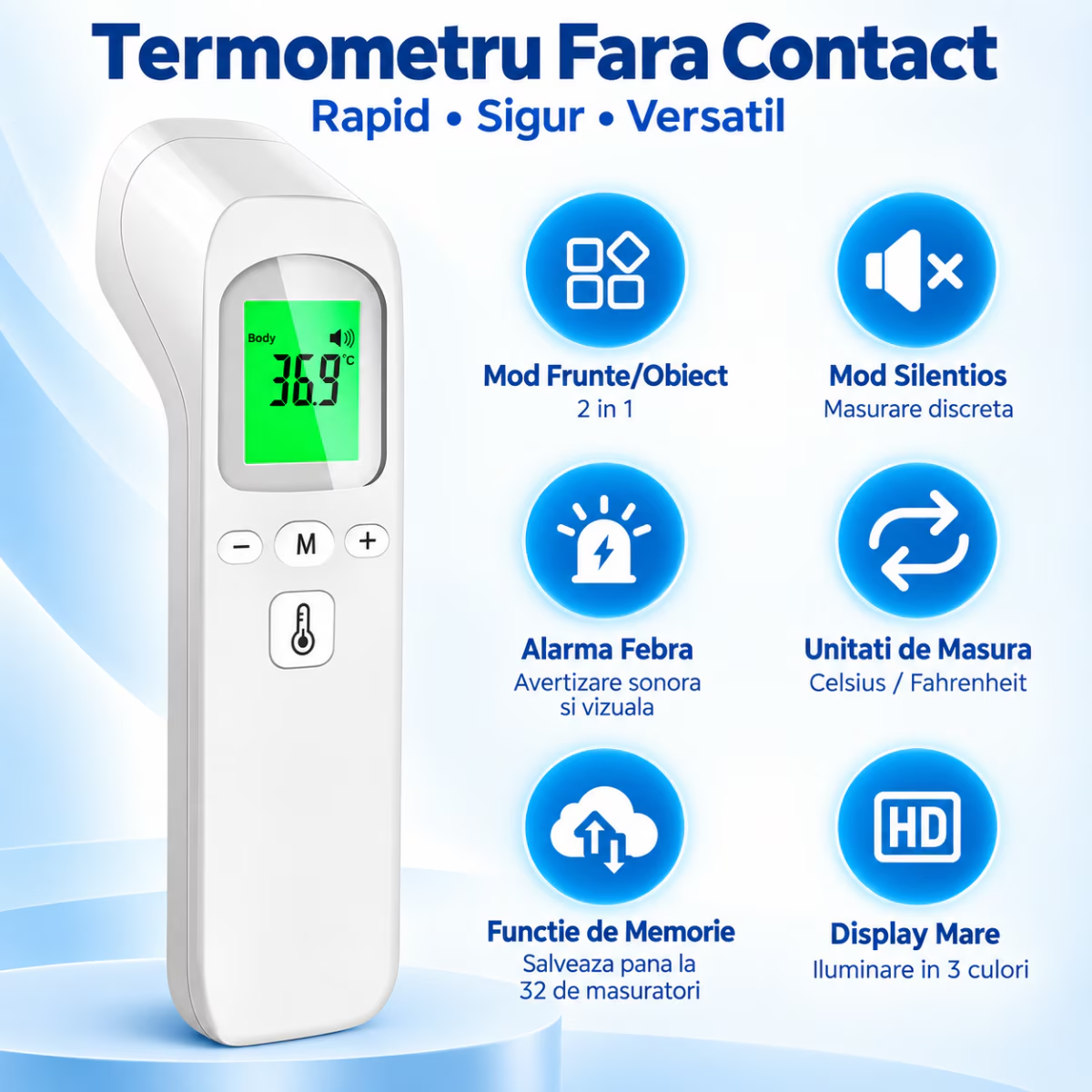 Termometru Digital cu Infrarosu Techone ThermoCheck