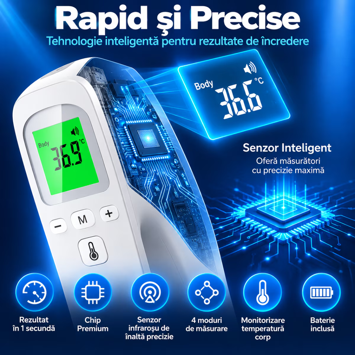 Termometru Digital cu Infrarosu Techone ThermoCheck