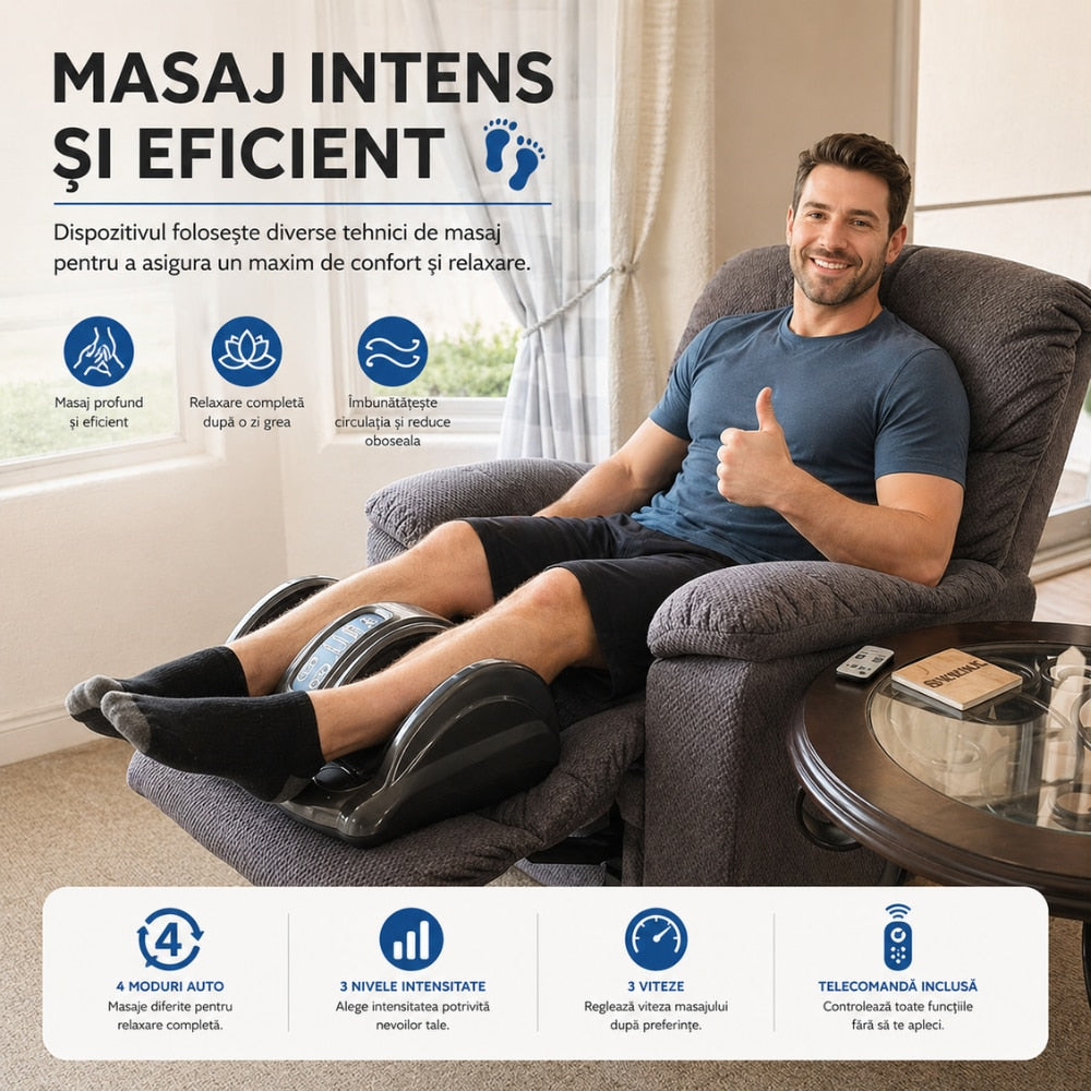 Aparat de masaj picioare Horigen Feet King, Negru