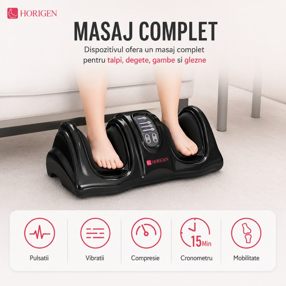 Aparat de masaj picioare Horigen Feet King, Negru