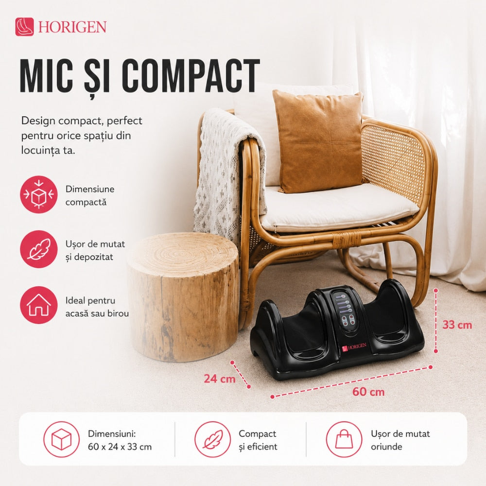 Aparat de masaj picioare Horigen Feet King, Negru