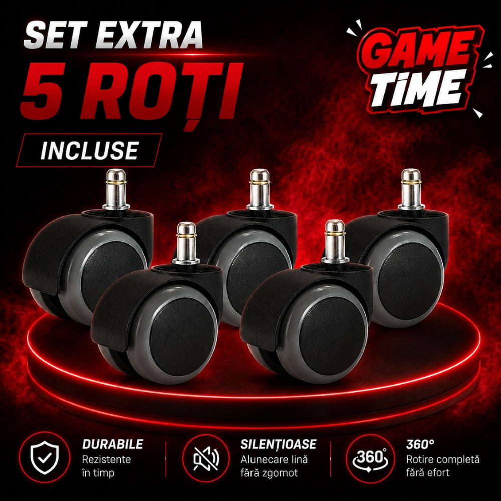 Scaun de Birou si Gaming Pentru Copii KD Home Prime Starter, Negru/Rosu