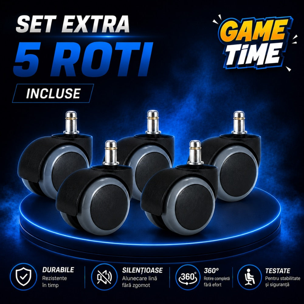 Scaun de Birou si Gaming Pentru Copii KD Home Prime Starter, Negru/Albastru