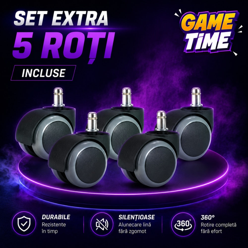 Scaun de Birou si Gaming Pentru Copii KD Home Prime Starter, Negru/Mov