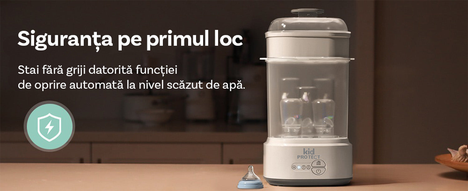 Sterilizator Biberoane Multifunctional 4 in 1 KidProtect VapoDry Elite