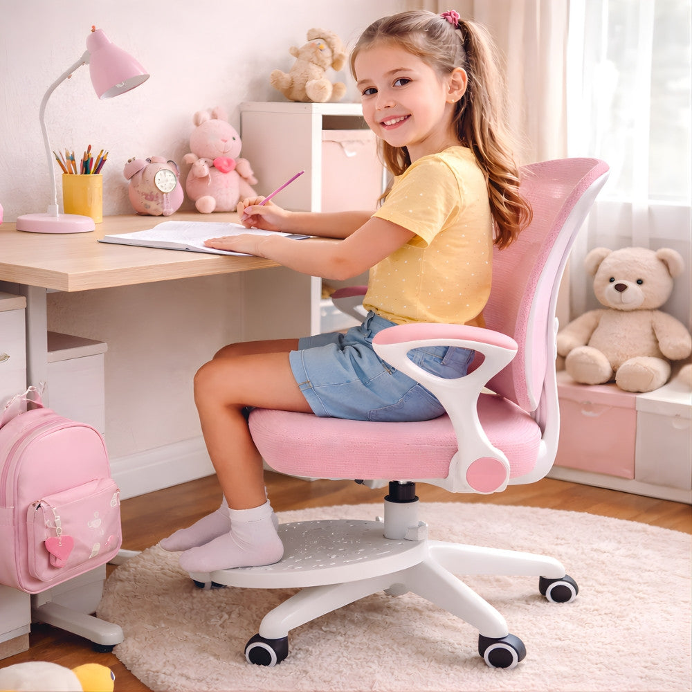 Scaun De Birou Copii Premium Ergonomic KD Home ErgoKid, Roz