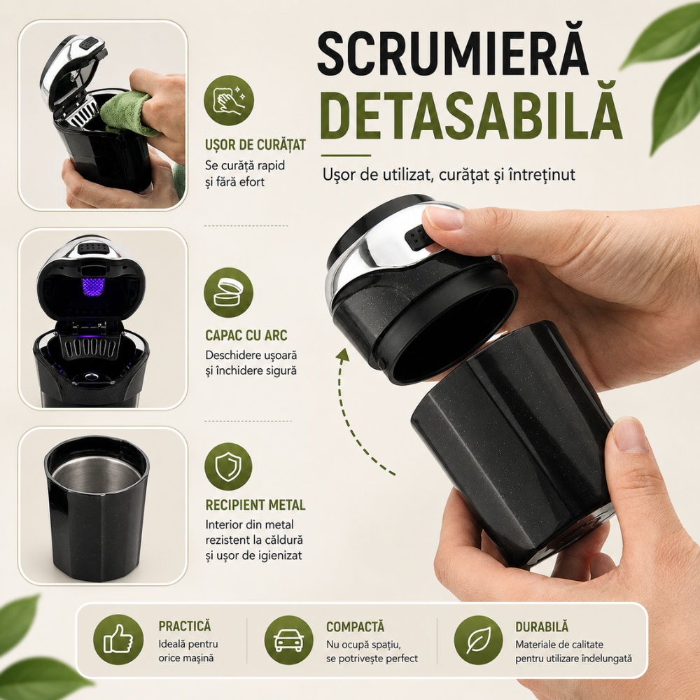 Scrumiera auto Techone Fresh Scent