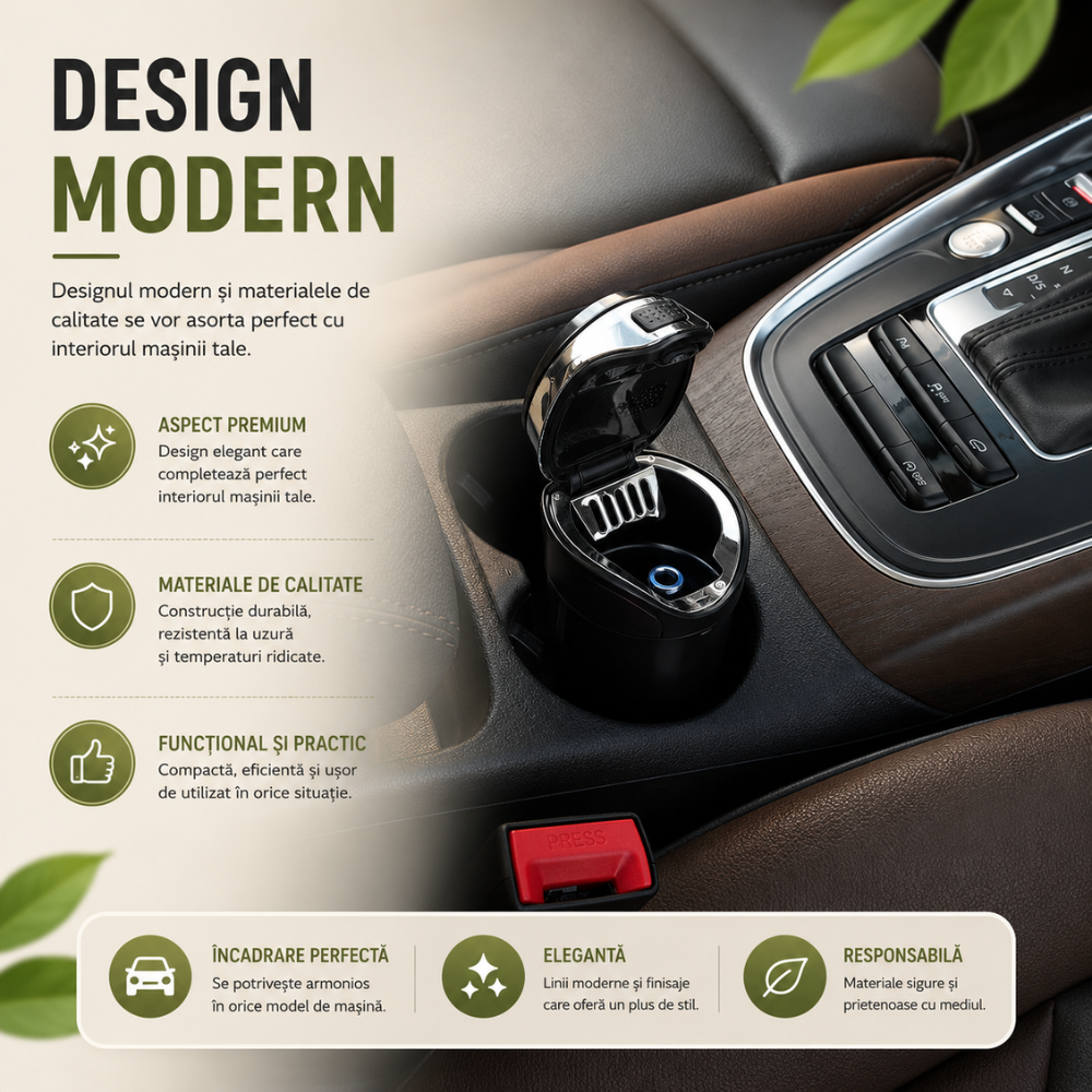 Scrumiera auto Techone Fresh Scent