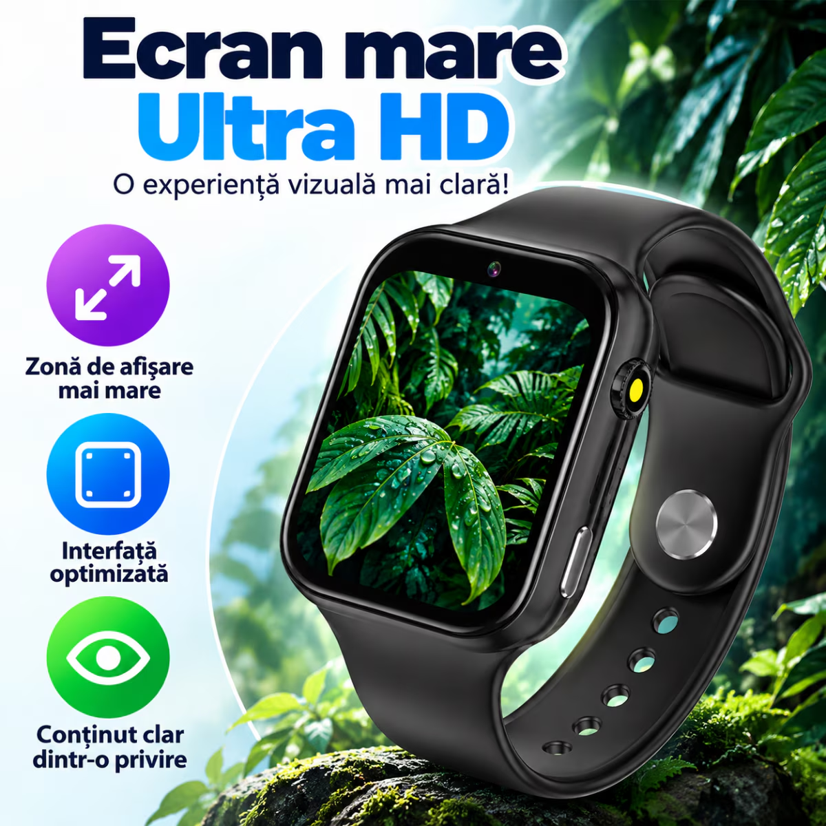 Ceas Smartwatch Copii Cu Localizare W-Fi/LBS Si Telefon Techone X02 Junior, Negru