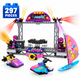 Set de Constructie cu Piese Tip Blocuri Constructie 297 Piese MiniBric Water Adventure, 4553