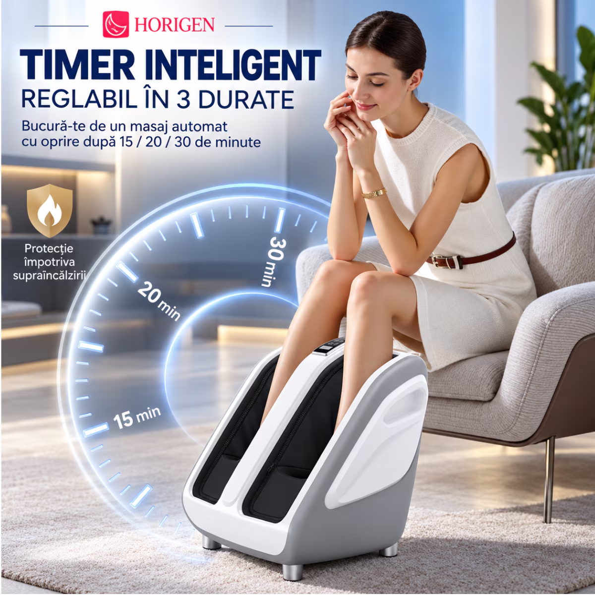 Aparat de Masaj 2 in 1 Picioare Si Pulpe Horigen Zen Step Premium