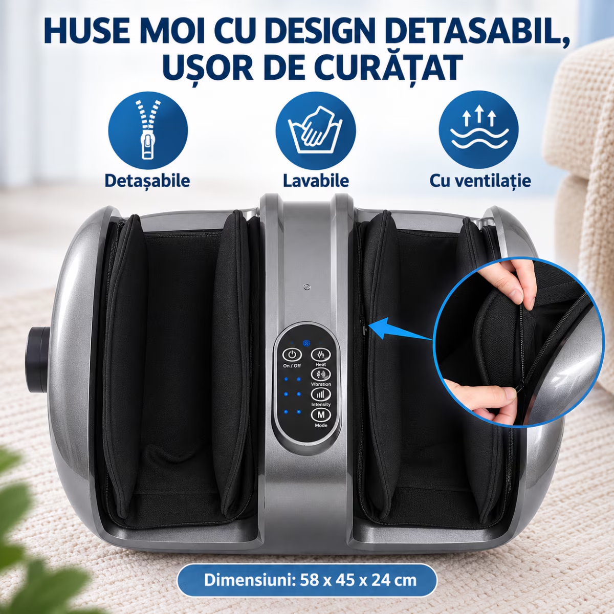 Aparat de Masaj Picioare si Pulpe 2 in 1 Horigen VitaLFeet