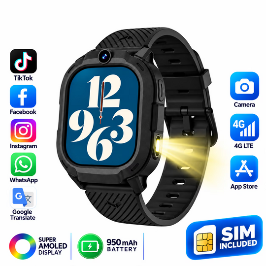 Ceas Smartwatch Copii Cu Localizare GPS Si Telefon Techone T70 Mini Go, Negru