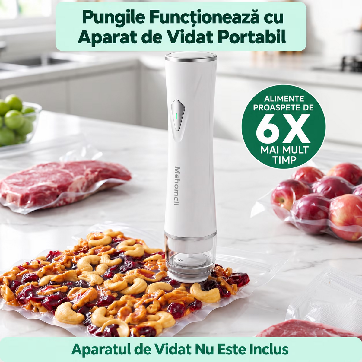 Set 15 Pungi de Vidat Dimensiunea L, 28 x 26 cm KD Home VaccSeal