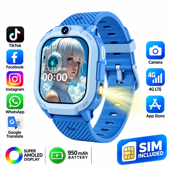 Ceas Smartwatch Copii Cu Localizare GPS Si Telefon Techone T70 Mini Go, Albastru