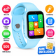 Ceas Smartwatch Copii Cu Localizare W-Fi/LBS Si Telefon Techone X02 Junior, Albastru