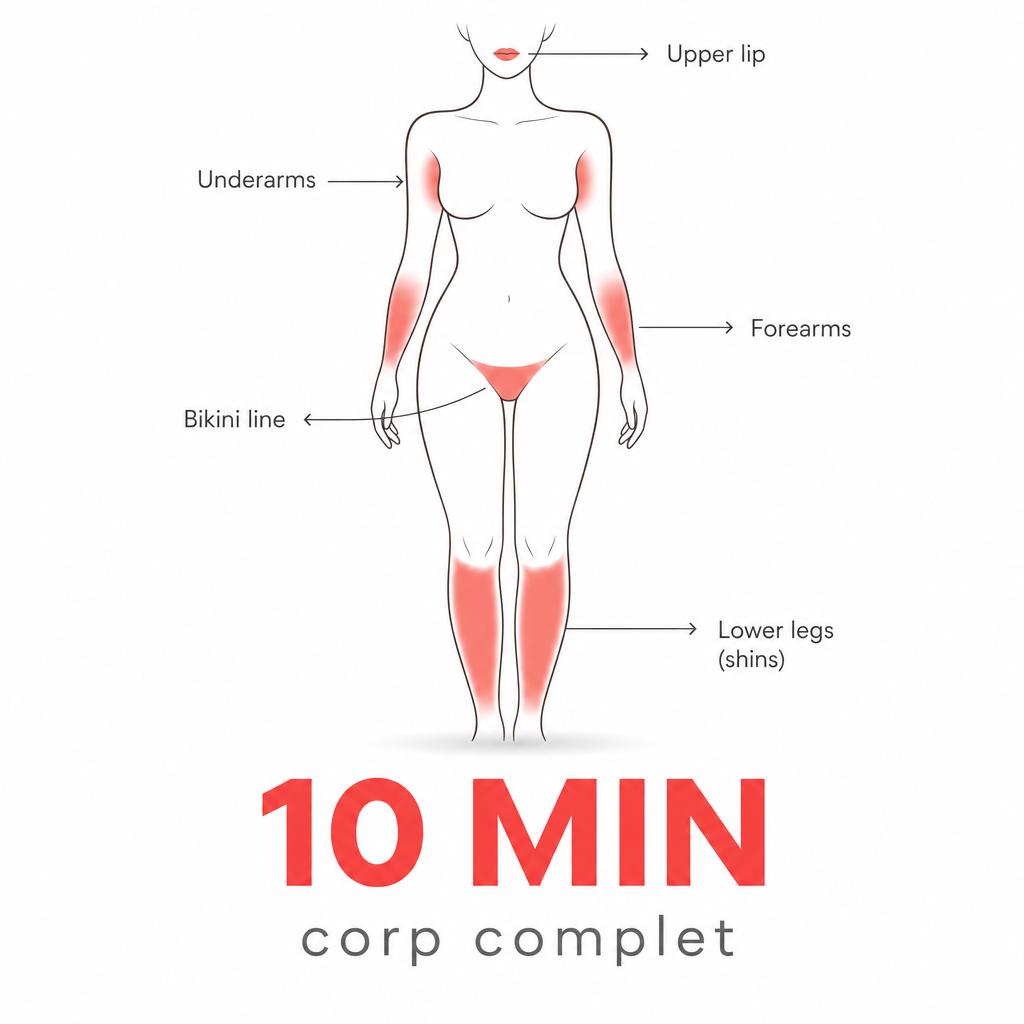 Corp intreg epilat IPL in 10 minute - toate zonele