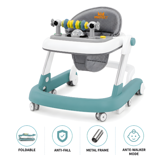 Premergator Copii 2 in 1 Reglabil 6 Trepte KidProtect Little Helper, Verde