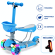 Trotineta copii 3 in 1 KidProtect Ultra Safe, Albastru