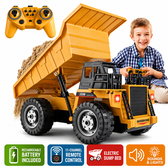 Basculanta Super Realista Cu Telecomanda Pentru Copii KidProtect RockHauler X