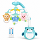 Carusel muzical patut bebelusi Kidprotect Dream World, Albastru