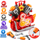 Set Reparatie Motor Auto Mecanic Copii Kidprotect Engine Work, Rosu