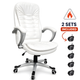 Scaun De Birou Directorial Ergonomic KD Home Vantage Prime, Alb