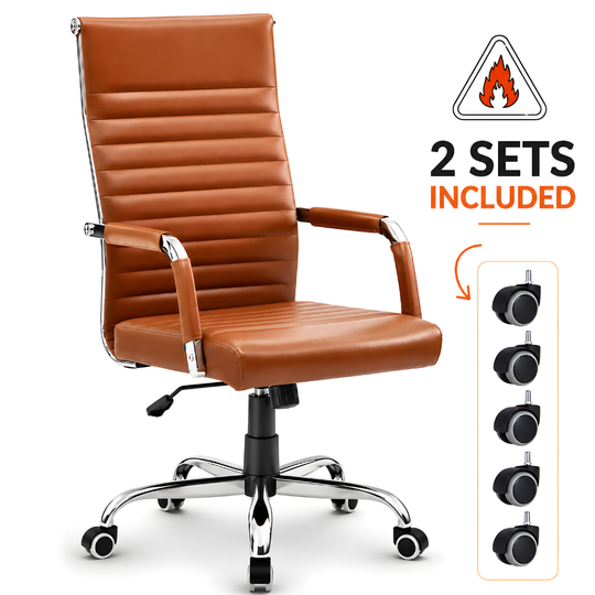 Scaun De Birou Directorial Ergonomic KD Home Syncro, Maro inchis