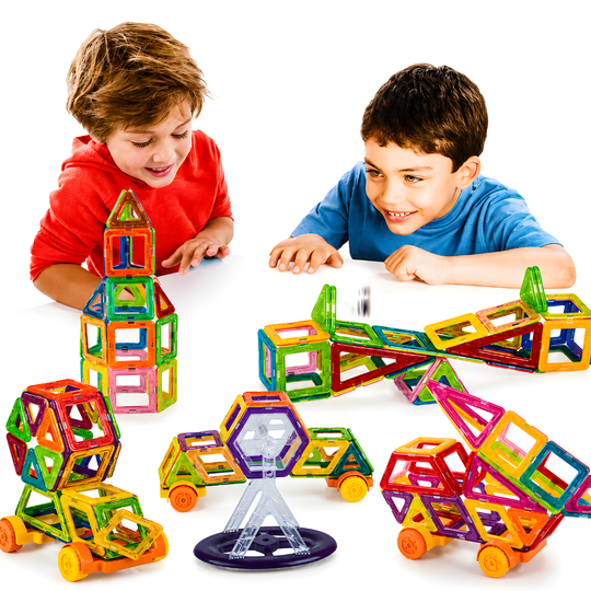 Set Constructie Magnetic Copii KidProtect Mag Hero 86 buc