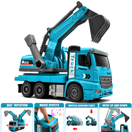 Echipament de Constructie Tip Camion Excavator De Jucarie Pentru Copii KidProtect Truck Digger