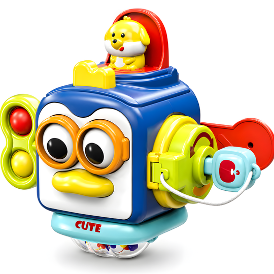 Jucarie Interactiva Bebelusi Montessori KidProtect Puzzle Box