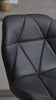Scaun de Bar Inalt Cu Spatar KD Home Velvet Rise 360, Negru