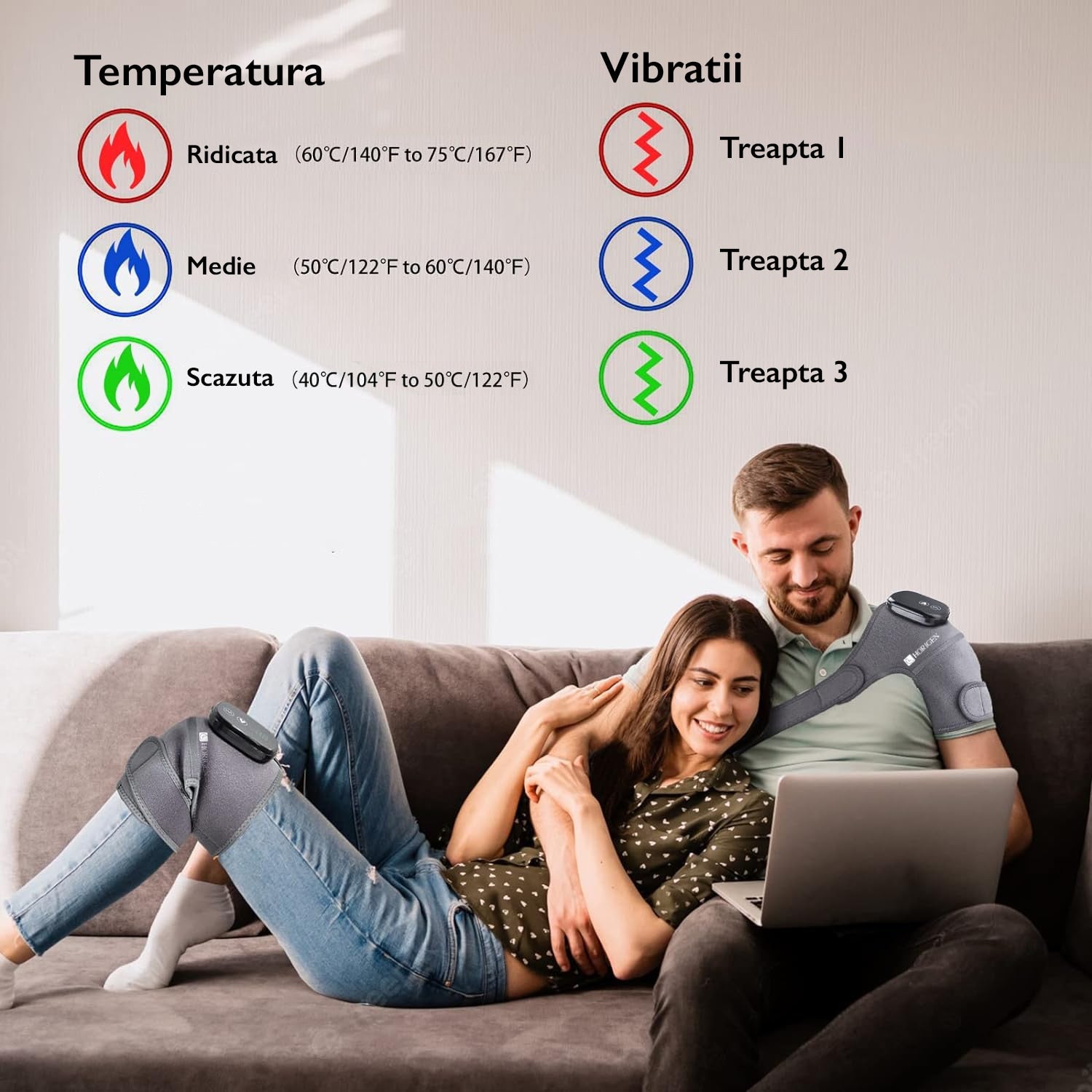 Aparat Pentru Masaj Genunchi si Umeri Horigen® Knee Master