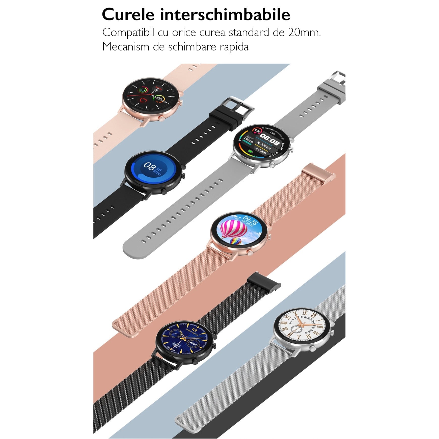 Ceas smartwatch TechONE™ DT96, Auriu