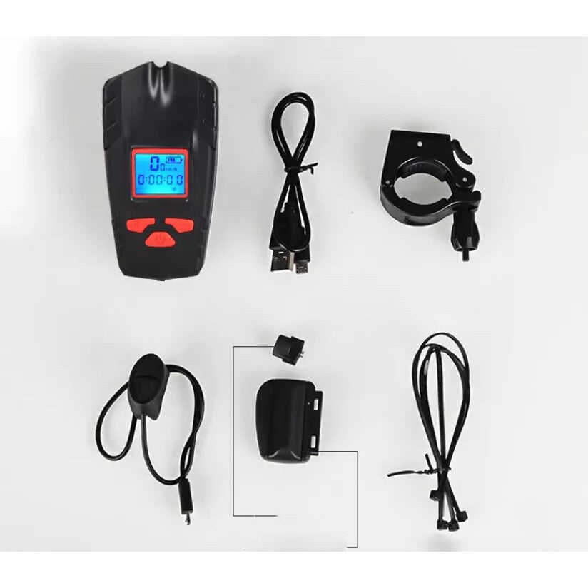 Far bicicleta cu ciclocomputer Huerler® FY-321