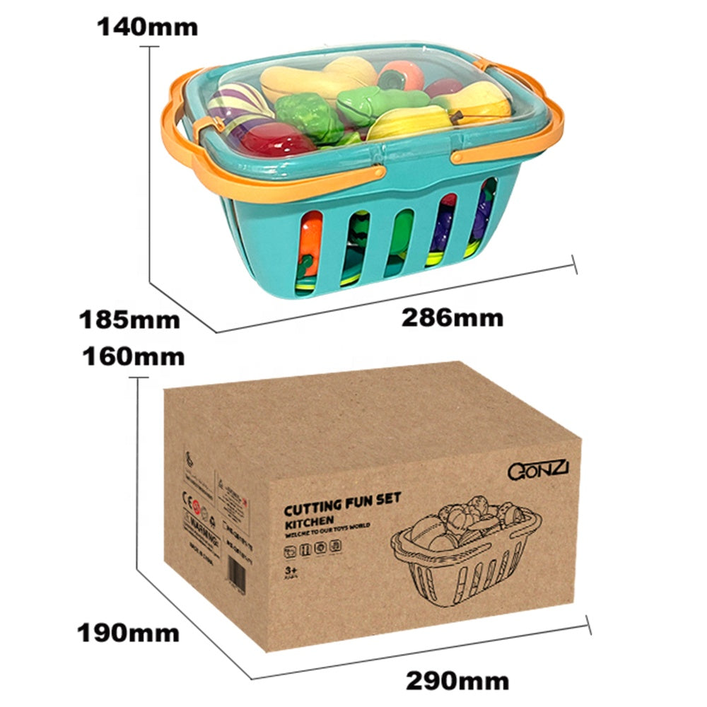 Set Cos cu Legume si Fructe Copii KidProtect Goodies Bascket