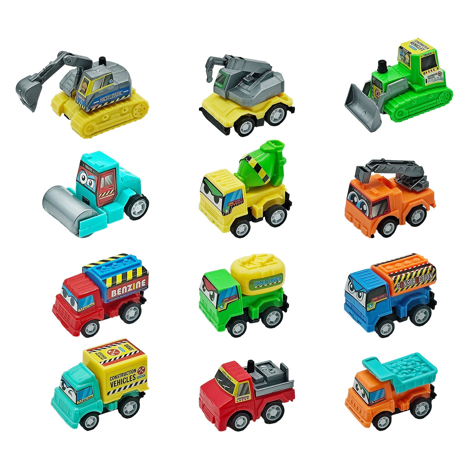 Set 24 Masinute Pentru Copii, KidProtect All Round Cars