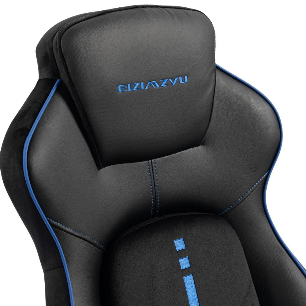Scaun Gaming Ergonomic Premium Profesional KD Home Apex Fusion EIZI, Negru/Albastru