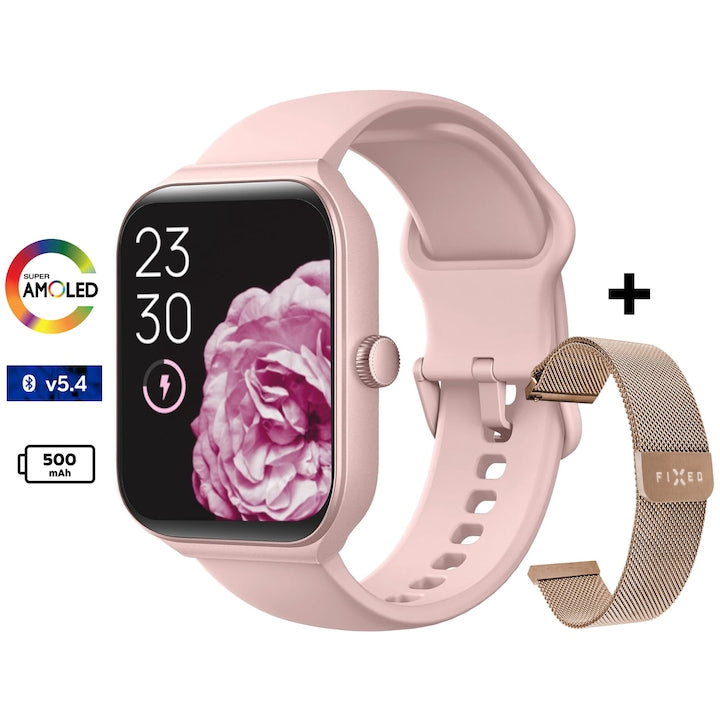 Ceas Smartwatch Femei TechONE® Vita Pulse, Gold
